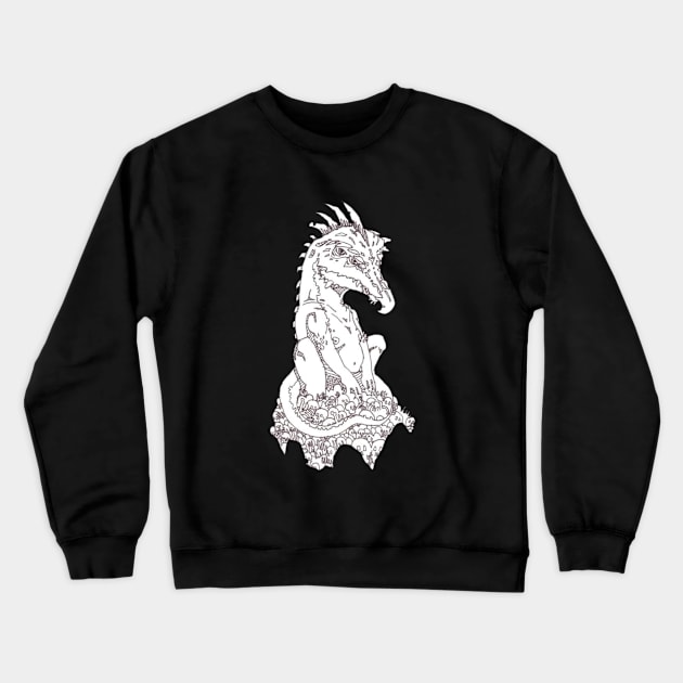 Dragon face Crewneck Sweatshirt by MichaelHegarty